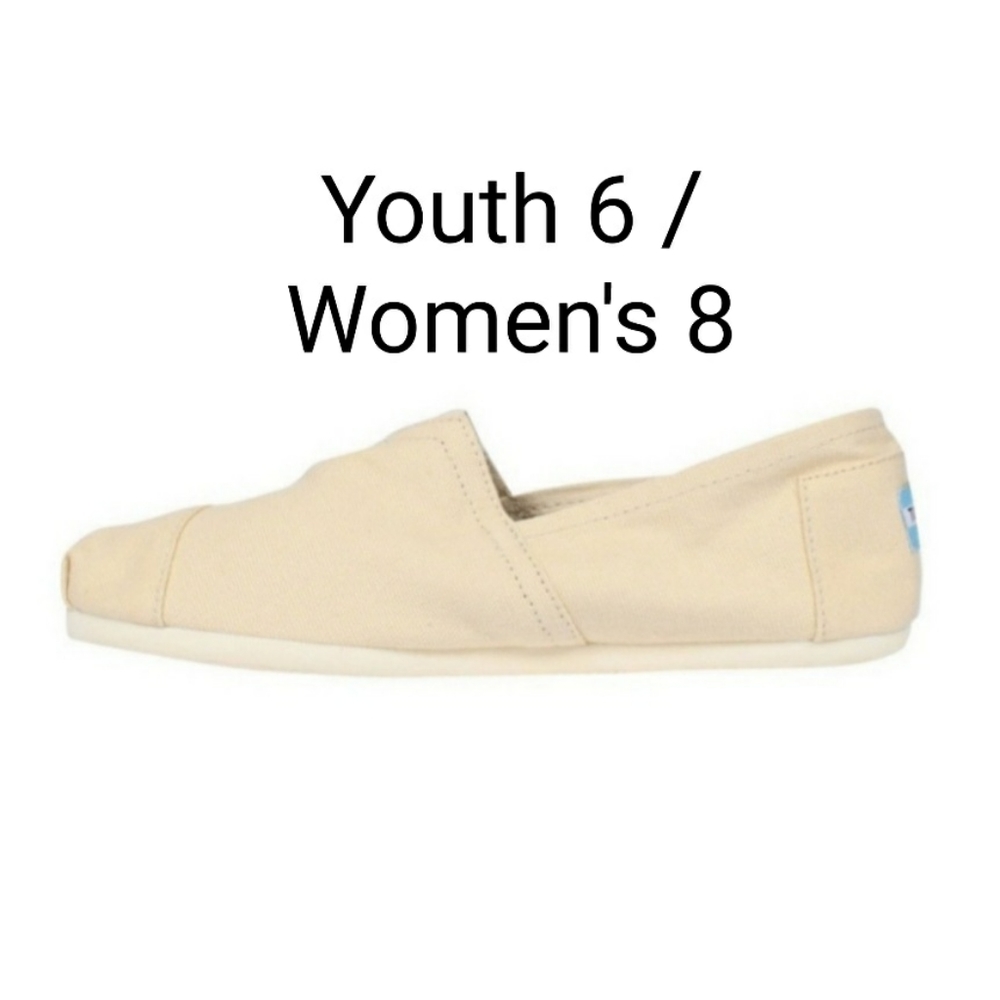 TOMS Women's 8 / Youth 6 Slipons